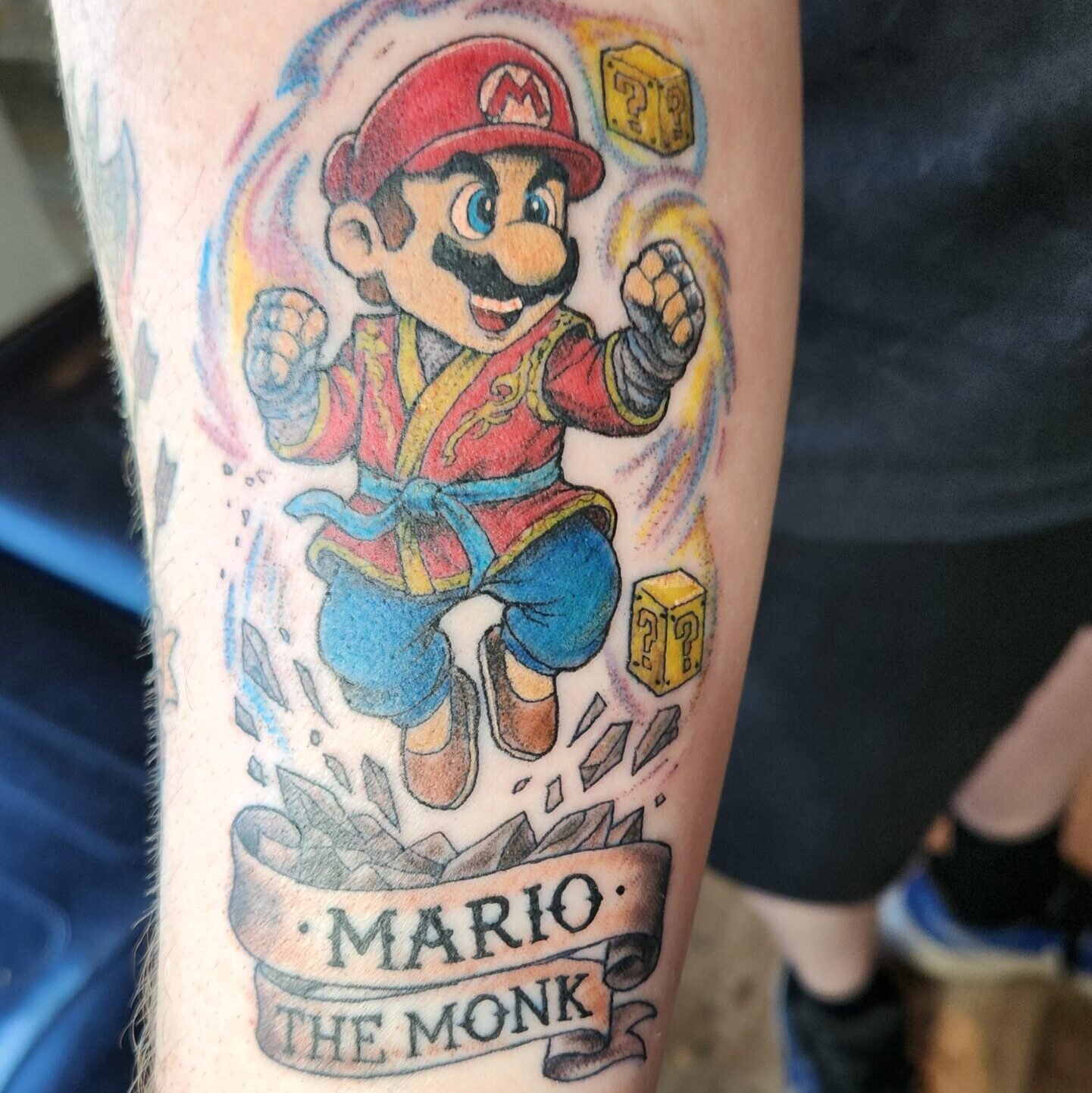 Colour Video Game Character Tattoo